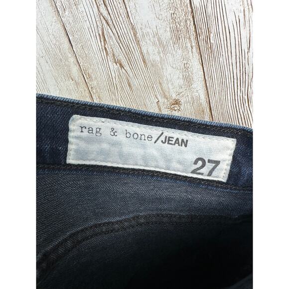 Rag &‎ Bone Skinny Jeans Womens 27 Blue Medium Wash Ankle Zip Slim Stretch Denim - Picture 8 of 11